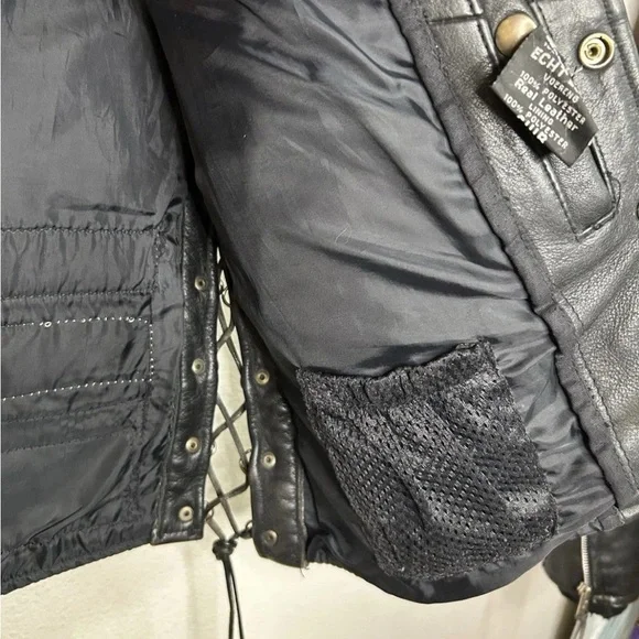 Bikers Club Leather Patchwork Biker Vest Made In Pakistan Medium Motorcycle